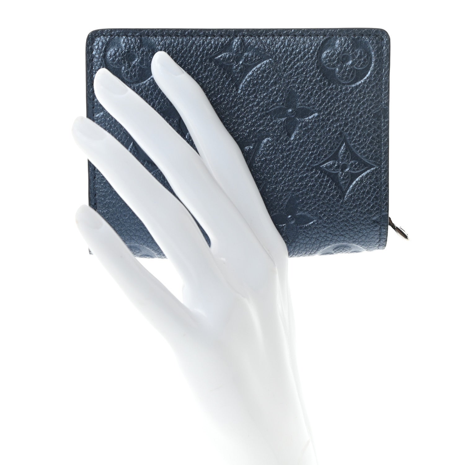 Louis Vuitton Metallic Empreinte Clea Wallet Navy Nacre 2 of 7