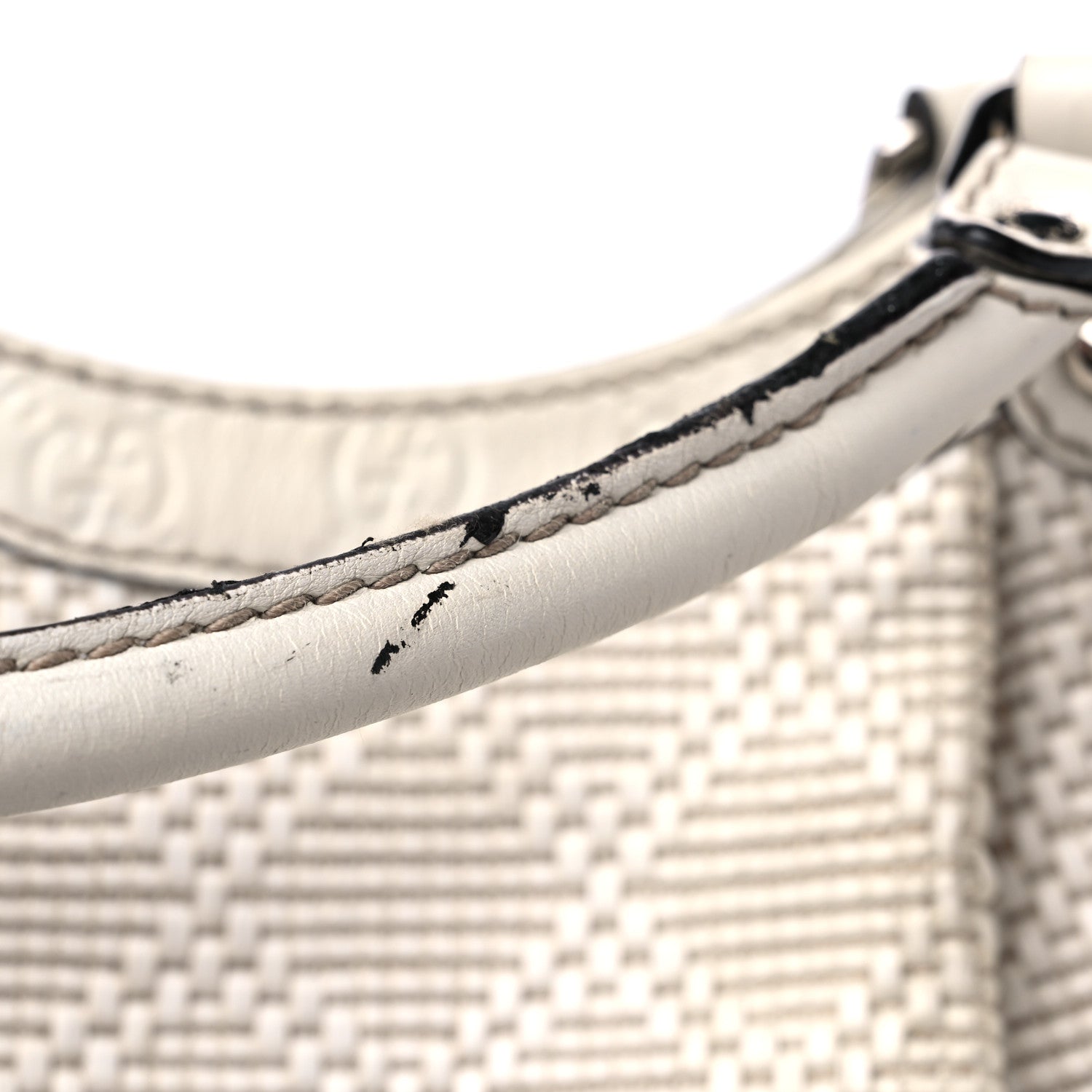 Gucci Woven Raffia Diamante Medium Sukey Tote White 15 of 18