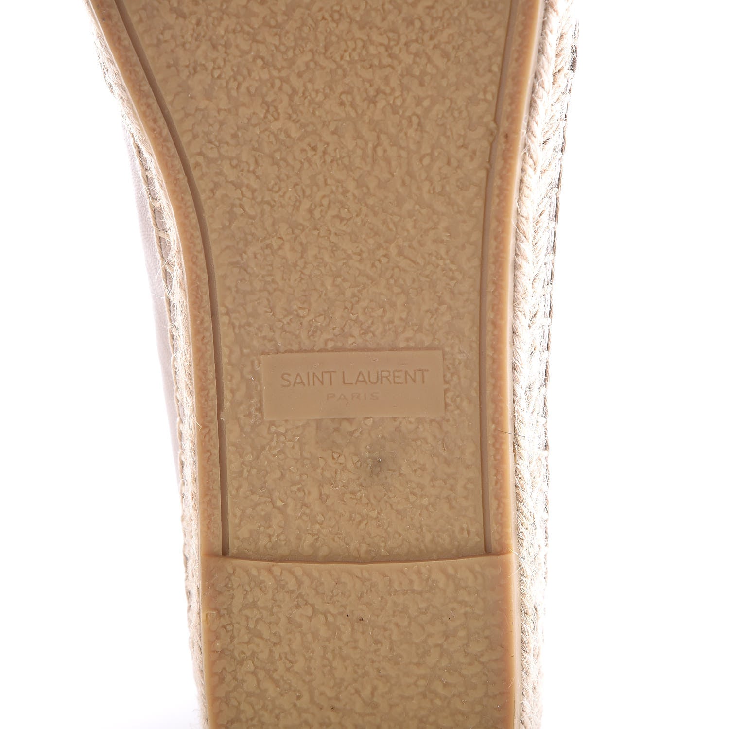 Saint Laurent Calfskin Monogram Espadrilles 41.5 Rose Poudre 6 of 8