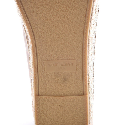 Saint Laurent Calfskin Monogram Espadrilles 41.5 Rose Poudre 6 of 8