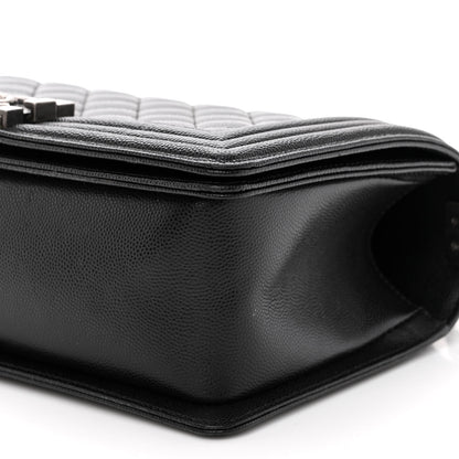 Chanel Caviar Quilted Medium Boy Flap Black 10 of 10