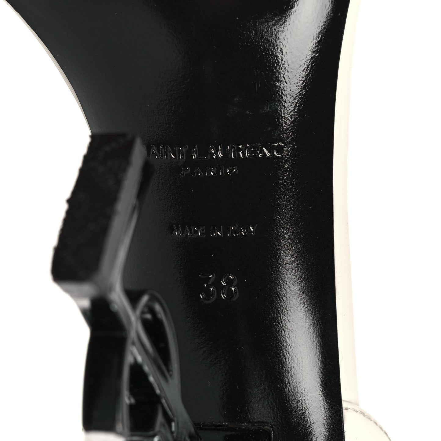 Patent Calfskin 110 Opyum Sandals 38 Neutro
