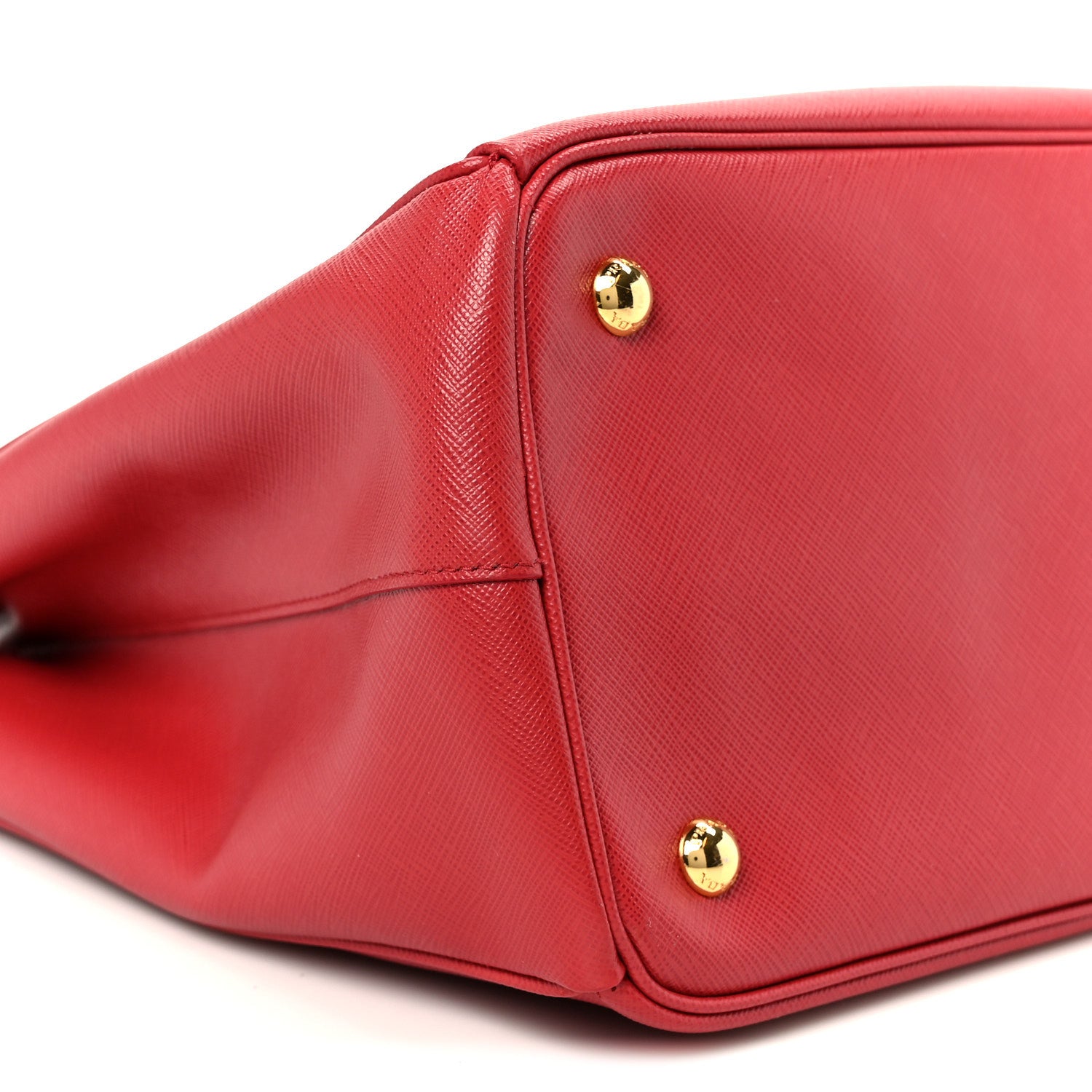Prada Saffiano Lux Large Double Zip Tote Fuoco 8 of 9