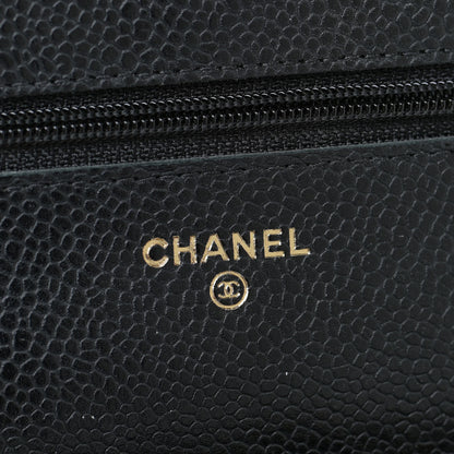 Chanel Caviar Quilted Wallet On Chain WOC Black 8 of 13