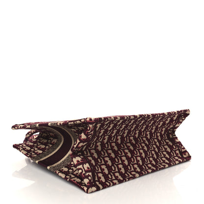 Christian Dior Oblique Medium Book Tote Burgundy Multicolor 4 of 8