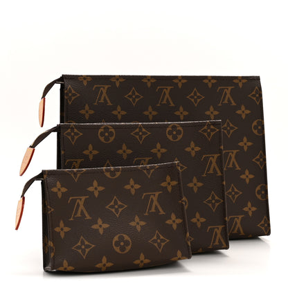 Louis Vuitton Monogram Trio Toilet Pouch Set 4 of 10