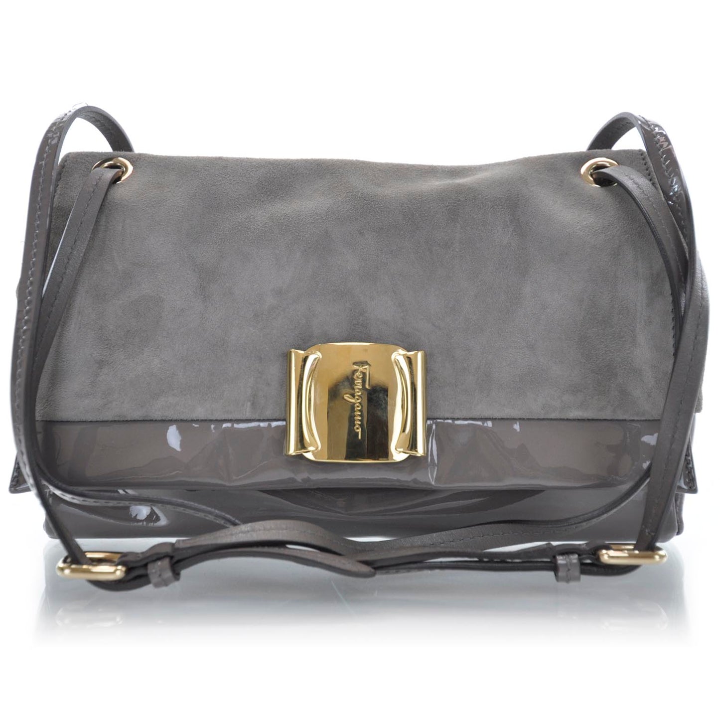 SALVATOREFERRAGAMOSuedeandPatentLeatherHelenGray
