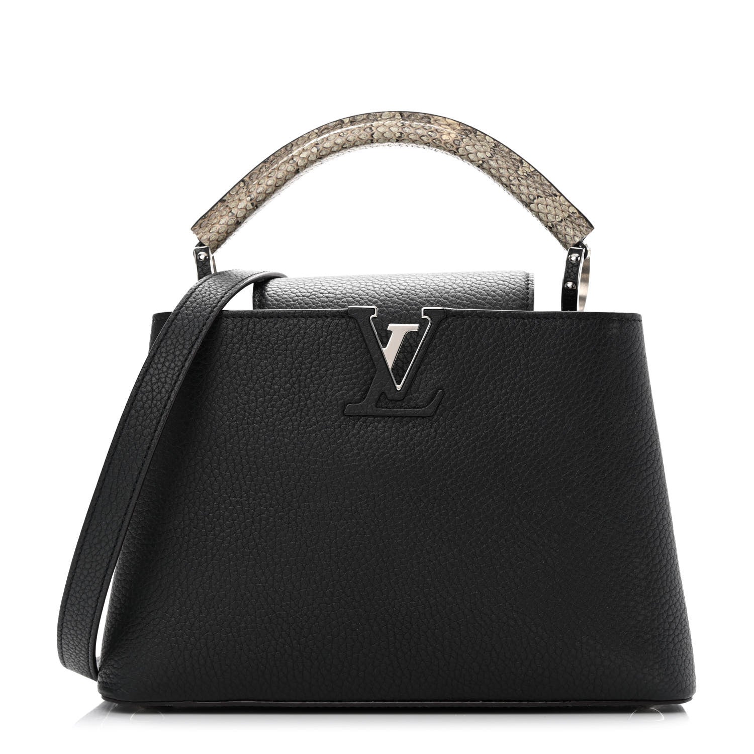 Louis Vuitton Taurillon Ayers Capucines BB Black 1 of 11