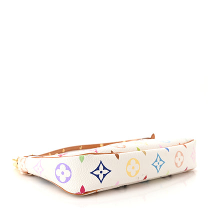 Louis Vuitton Monogram Multicolor Pochette Accessories White 4 of 11