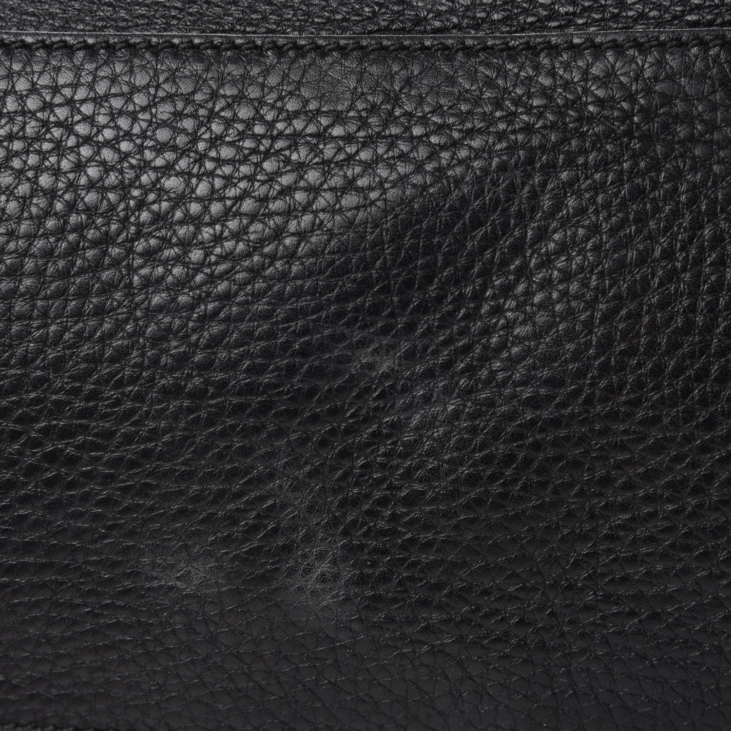 Gucci Pebbled Calfskin Studded Medium Soho Chain Shoulder Bag Black 8 of 13