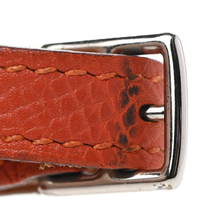 Hermes Epsom Cab Double Tour Bracelet XS Terre Battue 4 of 8