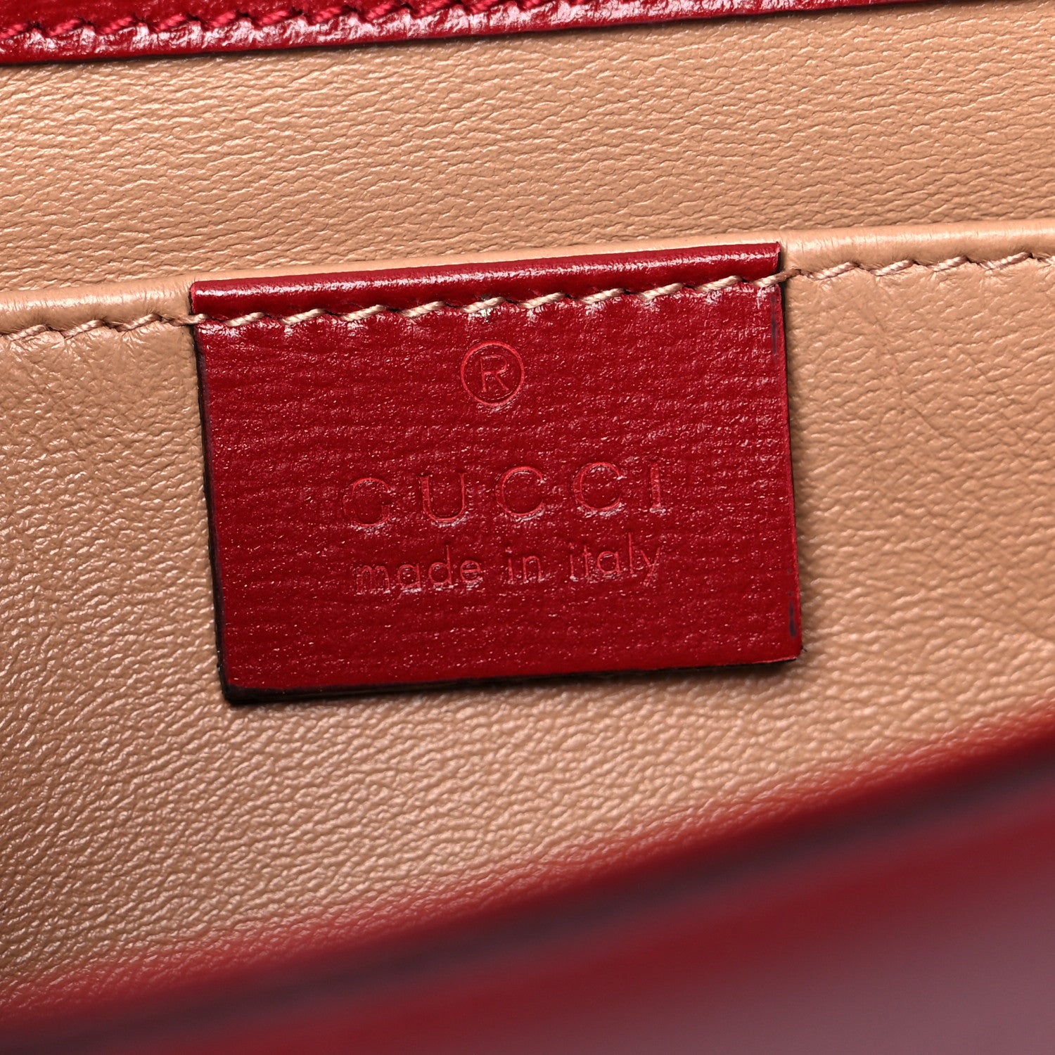 Gucci Textured Calfskin Torchon GG Broadway Envelope Clutch Romantic Cherry 6 of 11