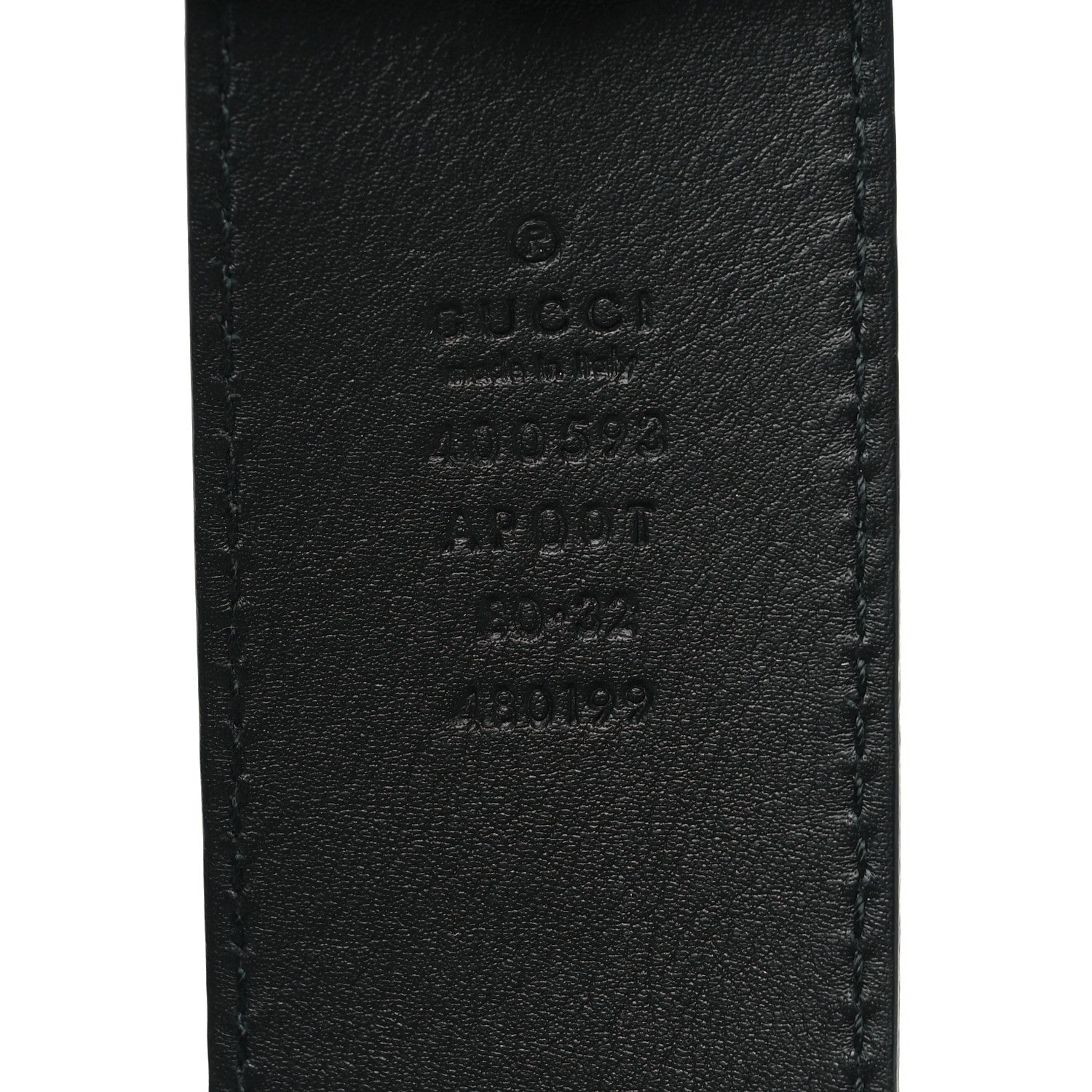 Gucci Calfskin Double G 40mm Belt 80 32 Black 4 of 6
