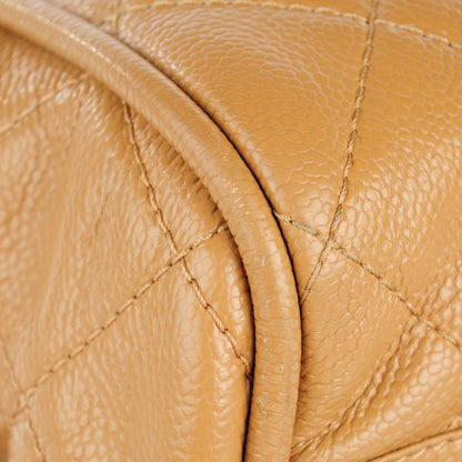 Chanel Caviar Quilted Timeless Bowler Dark Beige 15 of 15