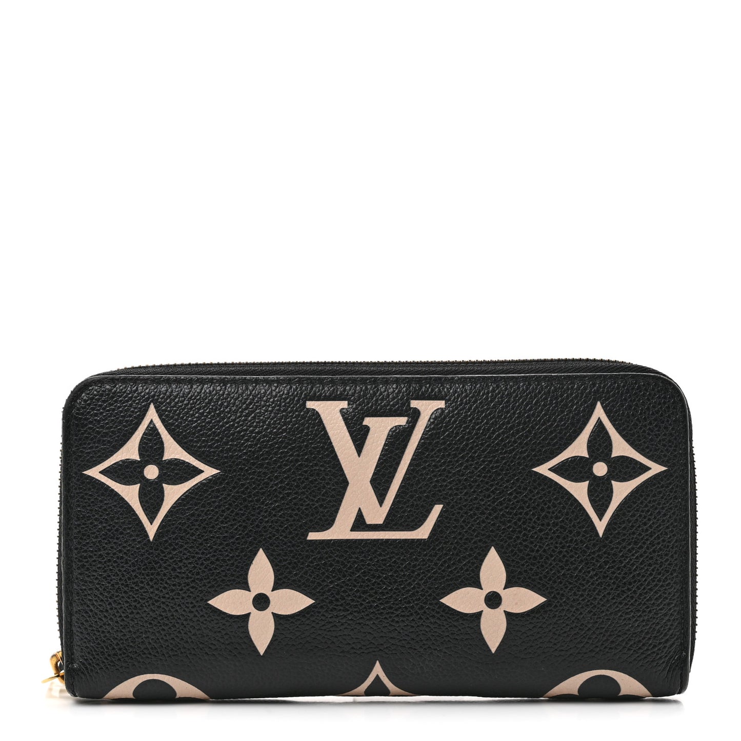 Empreinte Monogram Giant Zippy Wallet Black Beige