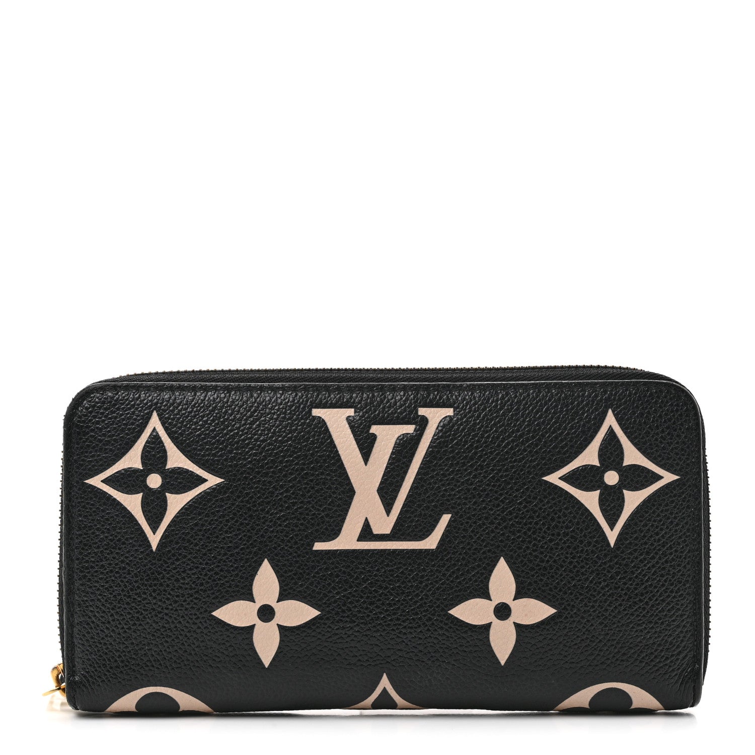 Louis Vuitton Empreinte Monogram Giant Zippy Wallet Black Beige 1 of 7