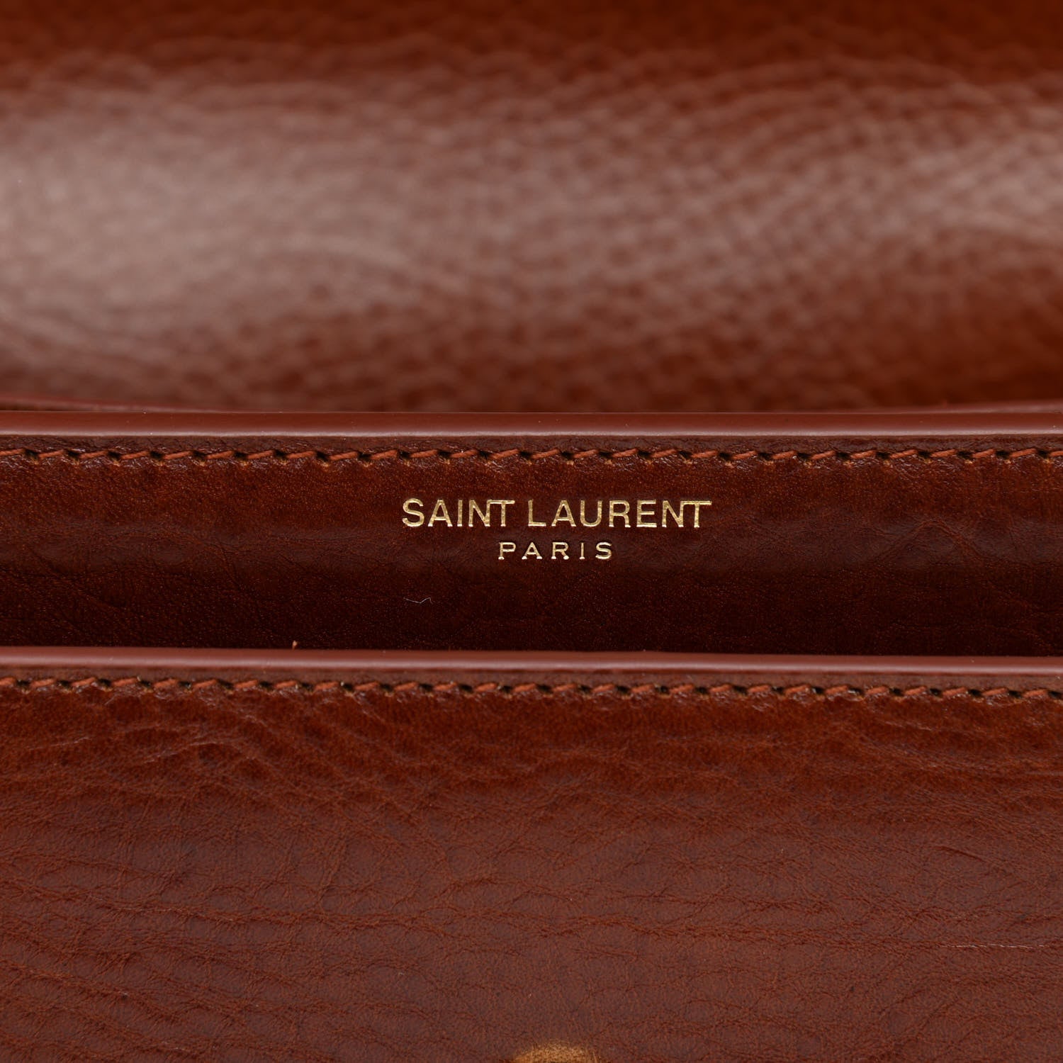 Saint Laurent Textured Calfskin Small Monogram Sunset Camel Brilliant 6 of 11