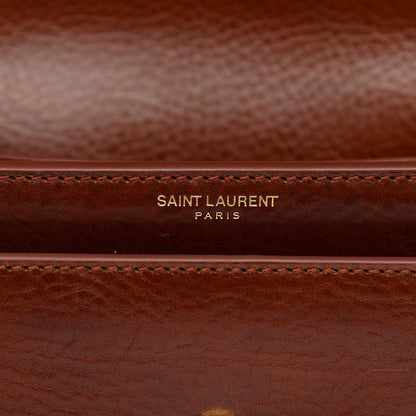 Saint Laurent Textured Calfskin Small Monogram Sunset Camel Brilliant 6 of 11