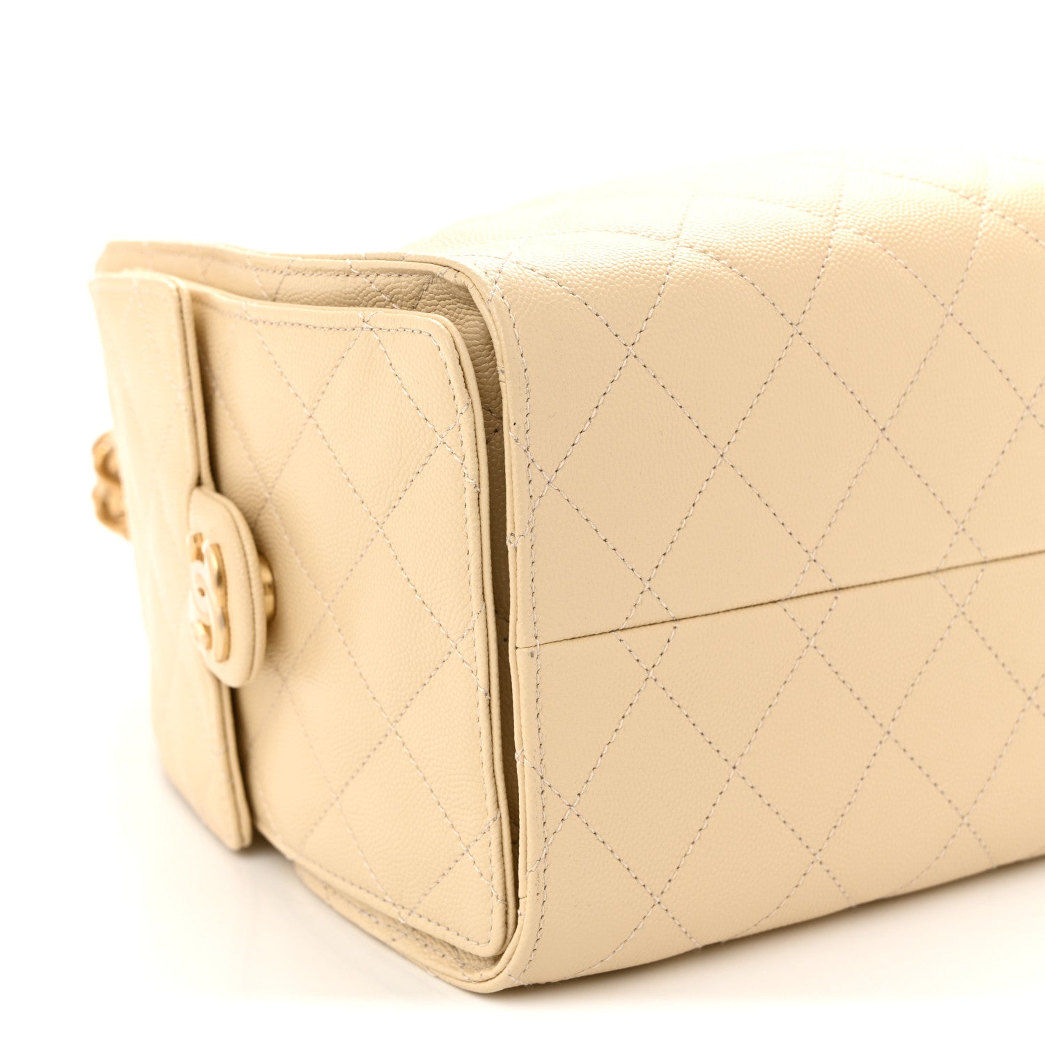 Chanel Caviar Quilted Small Chanel 25 Handbag Beige 9 of 10
