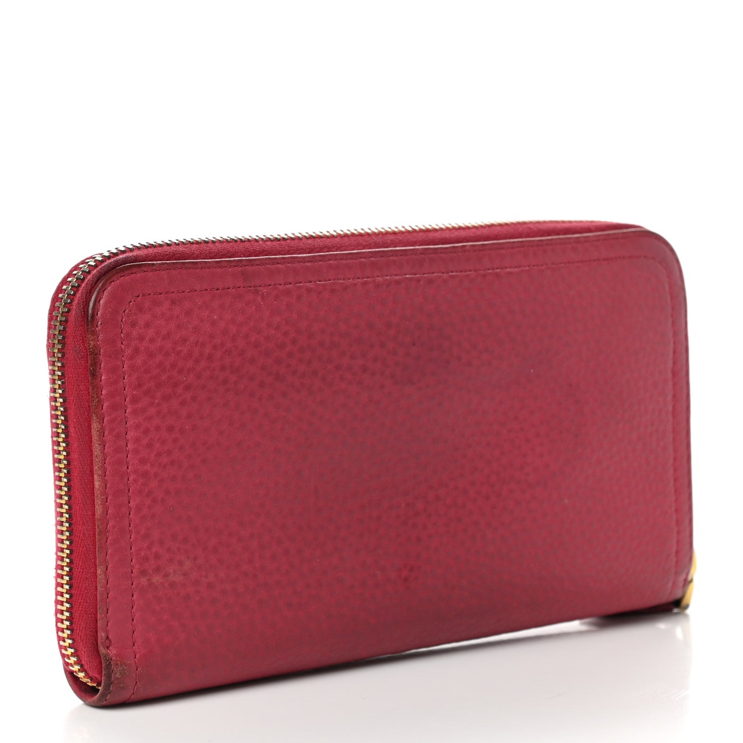 Vitello Daino Zip Around Wallet Peonia