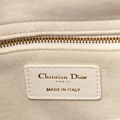 Christian Dior Lambskin Cannage Large Lady Dior White 5 of 9