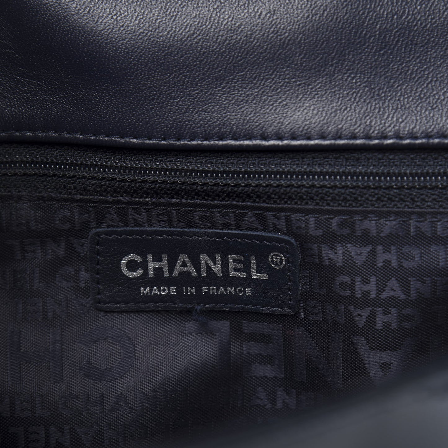 Patent Horizontal Quilted Medium Single Flap Dark Navy Blue