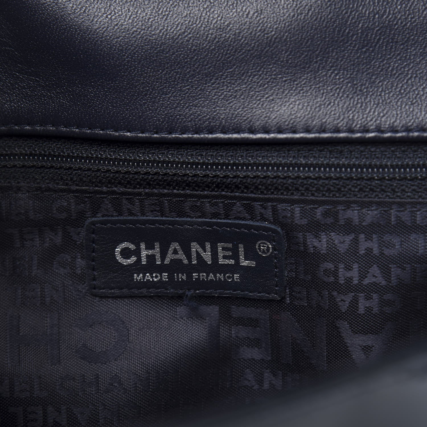 Chanel Patent Horizontal Quilted Medium Single Flap Dark Navy Blue 6 of 11