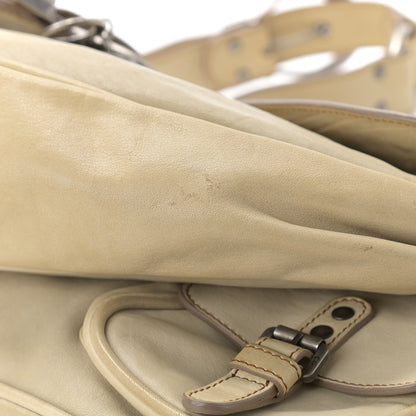 Christian Dior Calfskin Medium Gaucho Double Saddle Bag Ivory 10 of 14