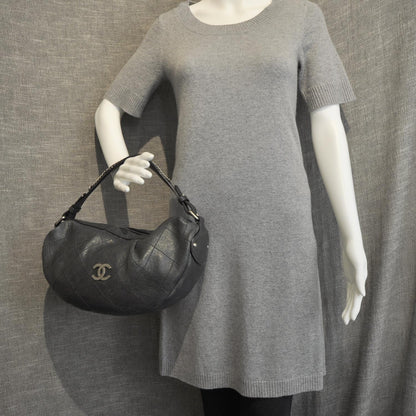 Chanel Caviar Outdoor Ligne Hobo Black 2 of 9