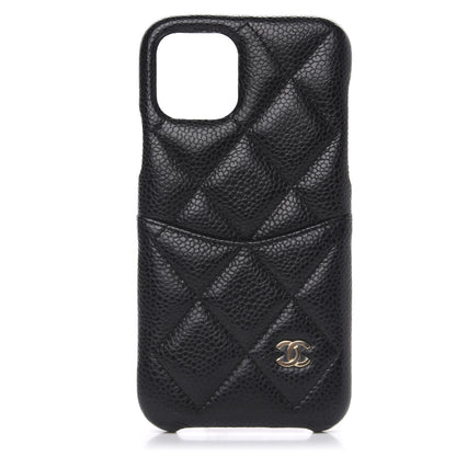Chanel Caviar Quilted iPhone XI Pro Case Black 1 of 5