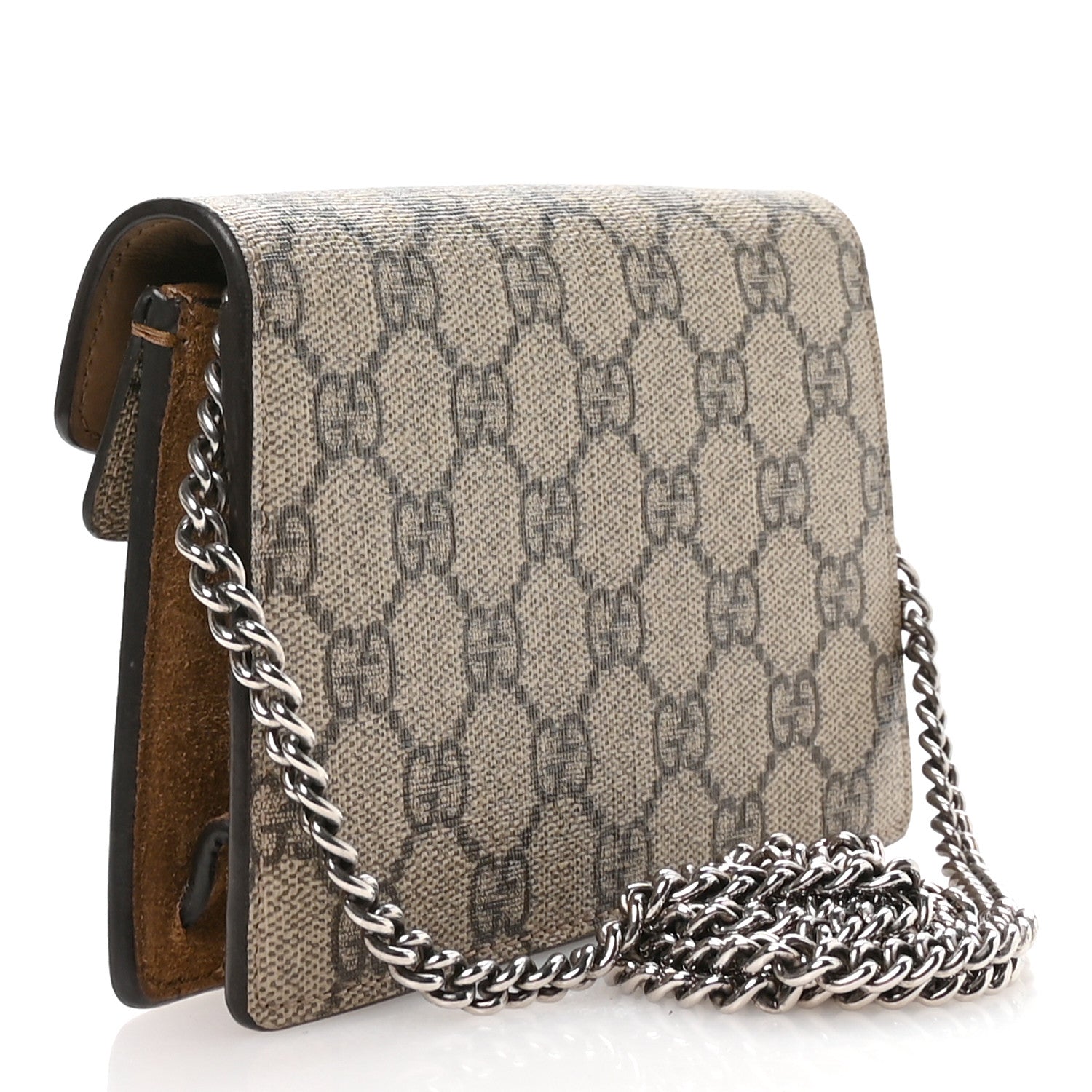 Gucci GG Supreme Monogram Super Mini Dionysus Shoulder Bag Taupe 4 of 19