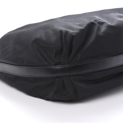 Prada Tessuto Nylon Saffiano Hobo Black 6 of 9