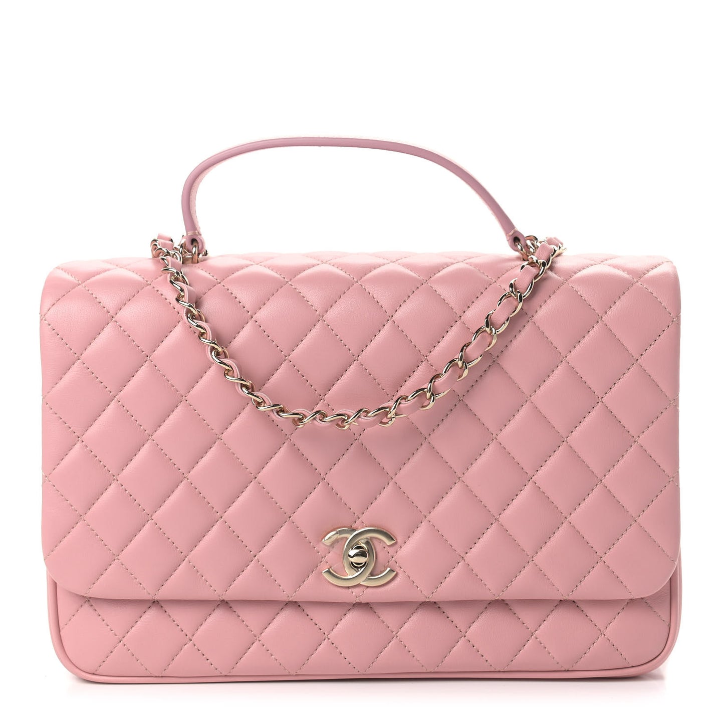 Lambskin Quilted Medium Citizen Chic Flap Pink