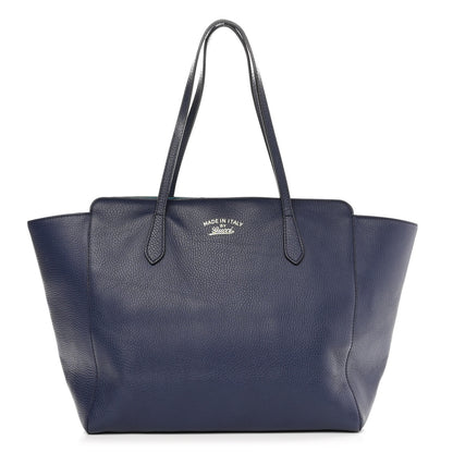 Gucci Dollar Calfskin Medium Swing Tote Marine Deep Cobalt 1 of 11