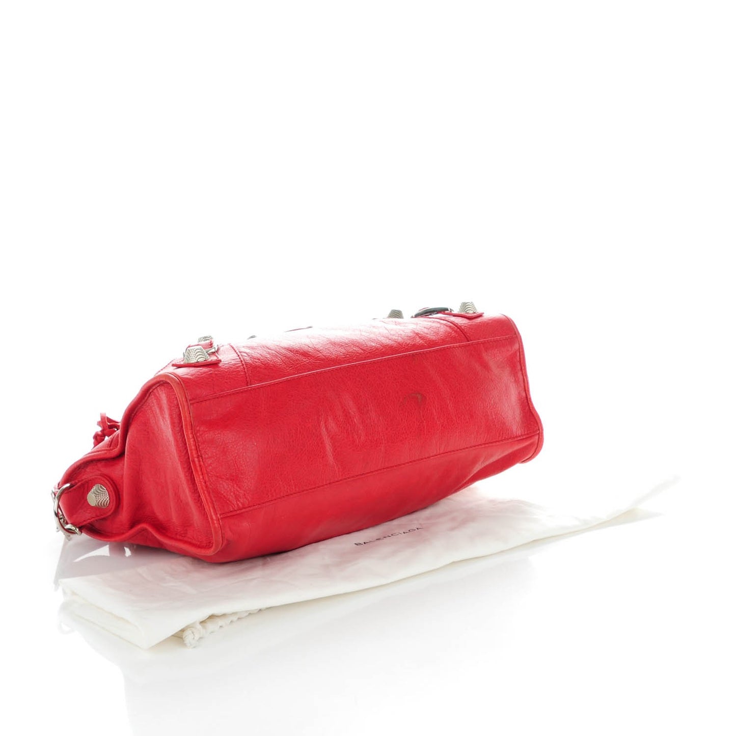 Agneau Giant 21 Silver Hardware City Rouge Coquelicot
