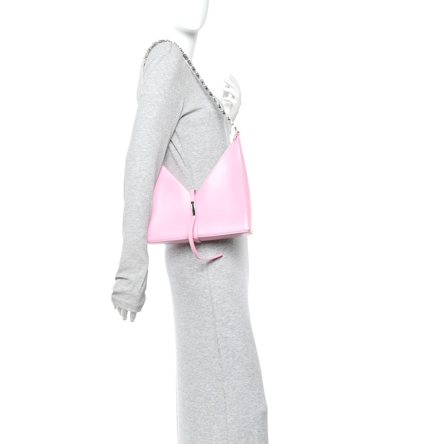 Givenchy Box Calfskin Small Cut Out Shoulder Bag Pink 2 of 10
