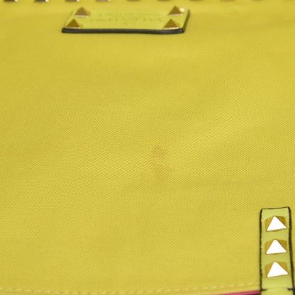 Valentino Garavani Canvas Large Rockstud Reversible Tote Pink Yellow 19 of 19