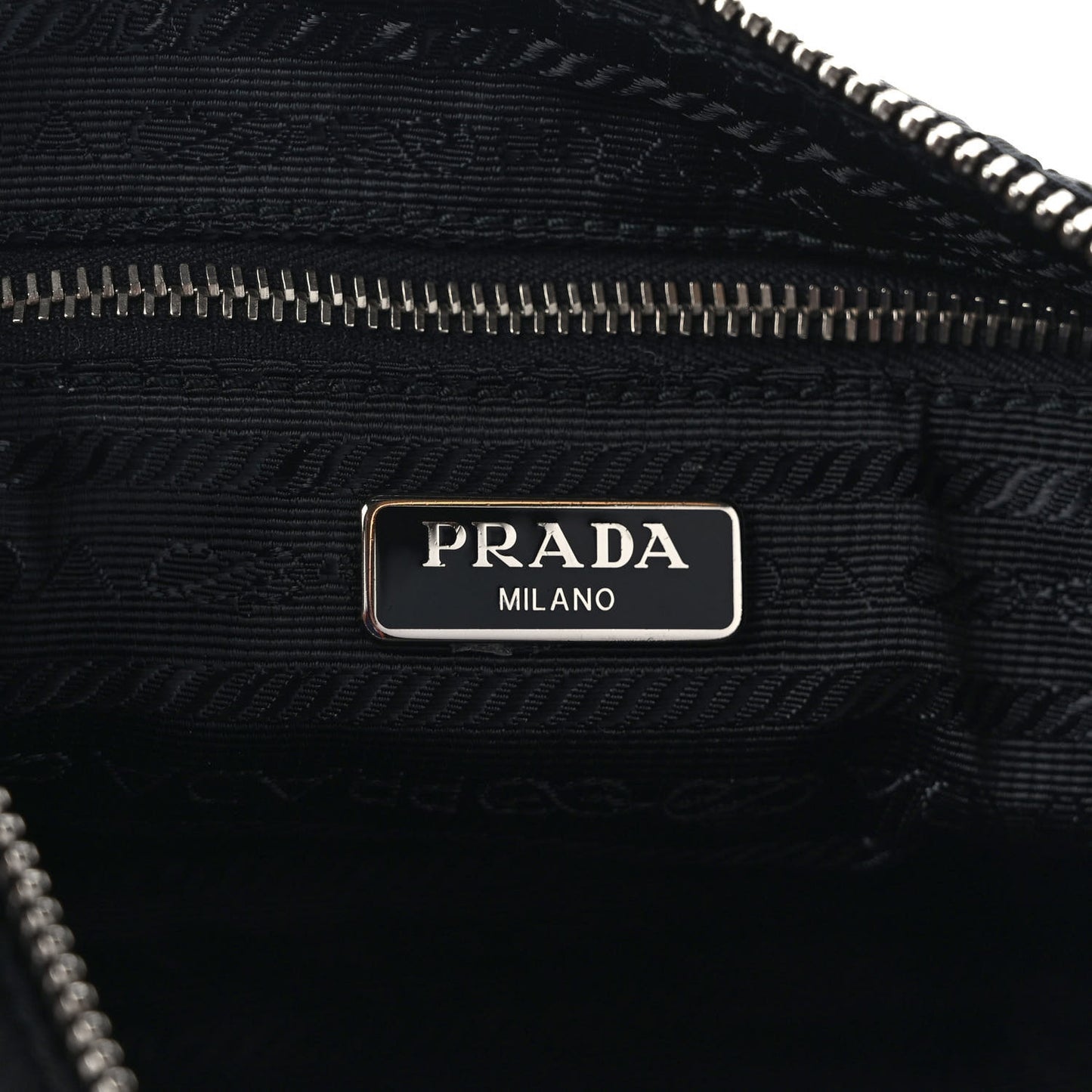 Nylon Tessuto Impuntu Quilted Crossbody Bag Black