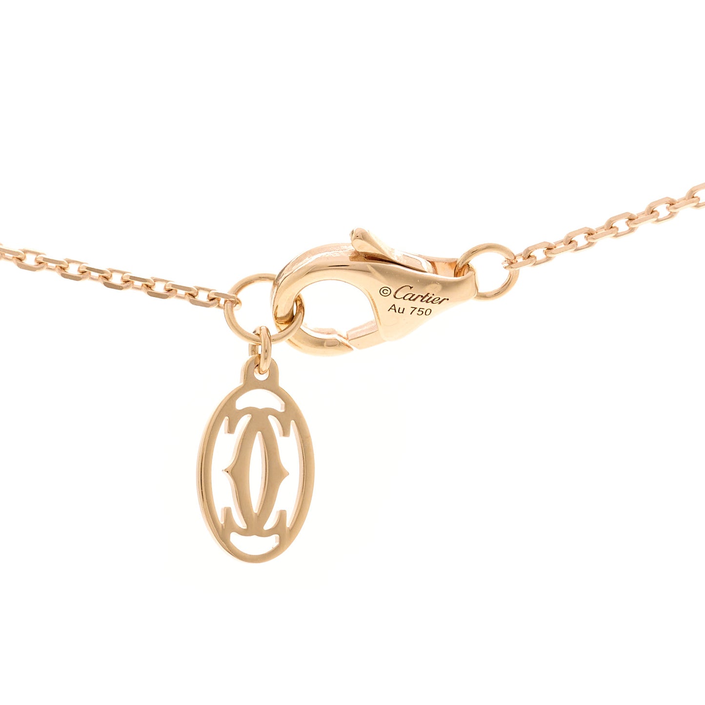 18K Pink Gold Diamond XS D'Amour Pendant Necklace
