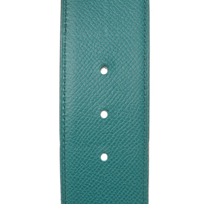 Hermes Epsom 40mm Idem Belt 90 Bleu Indigo Malachite 4 of 7
