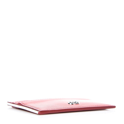 Christian Dior Calfskin Card Holder Rouge Blanc 4 of 9