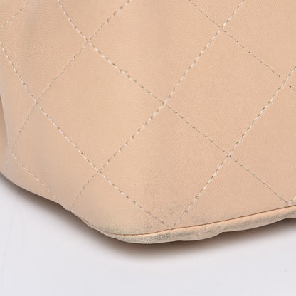 Chanel Lambskin Quilted Jumbo Single Flap Beige 8 of 19