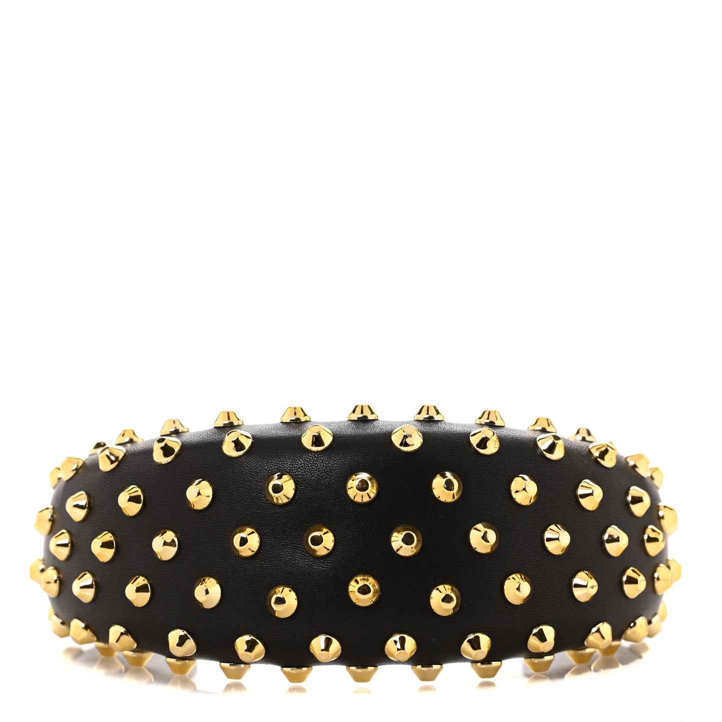 Lambskin Studded Headband Black