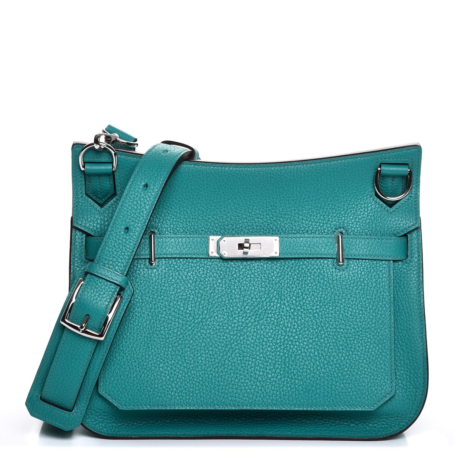 Hermes Taurillon Clemence Jypsiere 28 Bleu Paon 1 of 8