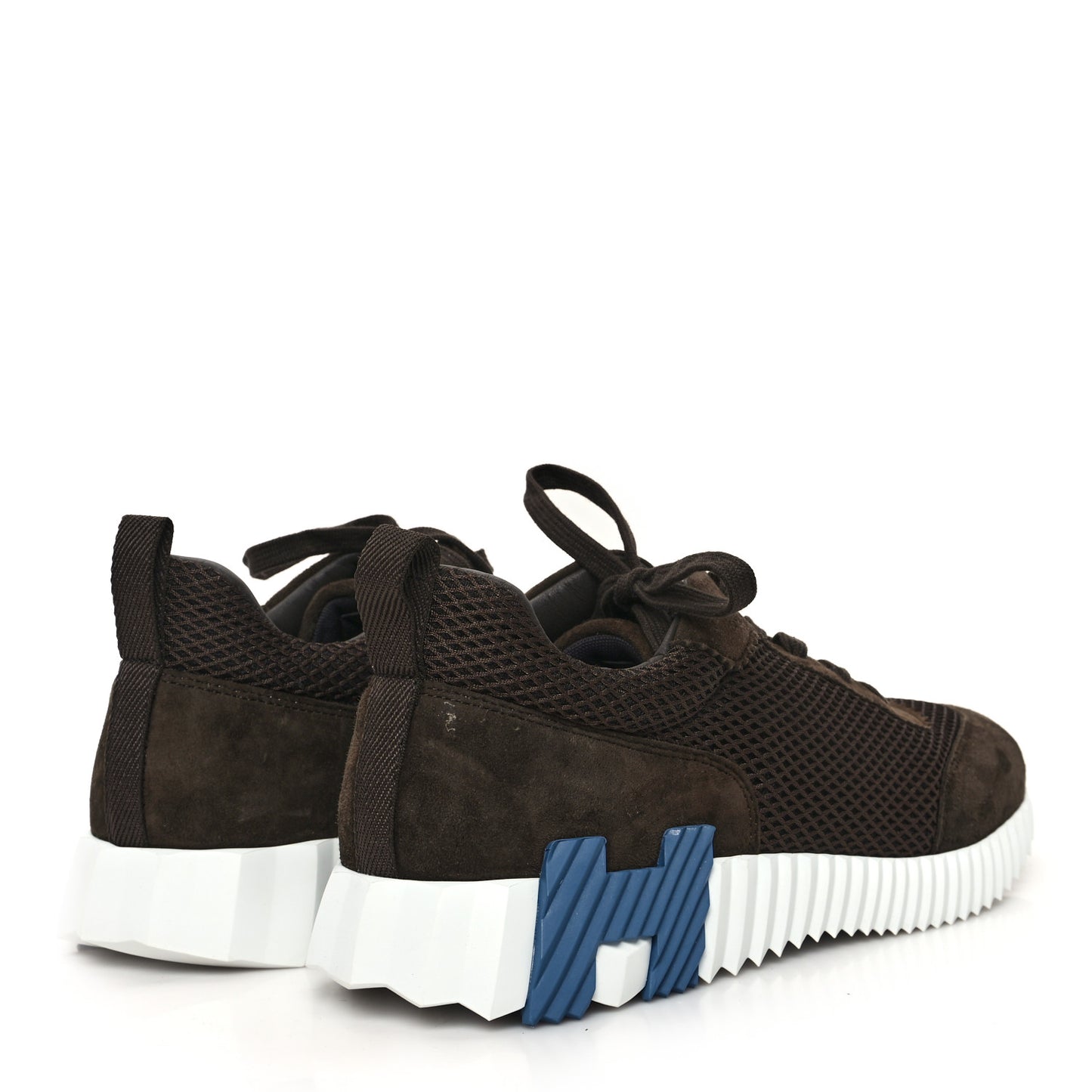 Graphic Mesh Suede Goatskin Mens Bouncing Sneakers 42 Ecorce