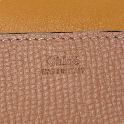 Chloe Grained Calfskin Lambskin Drew Shoulder Bag Wet Sand Sunflower 6 of 9