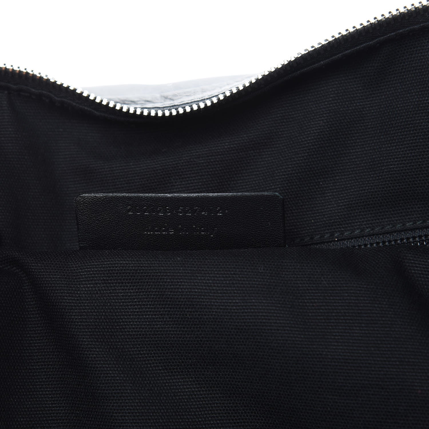 Saint Laurent Calfskin Sac Hamptons Weekender Bag Black 7 of 12