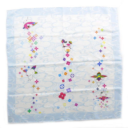 Louis Vuitton Murakami Mushroom Head Silk Scarf 2 of 5