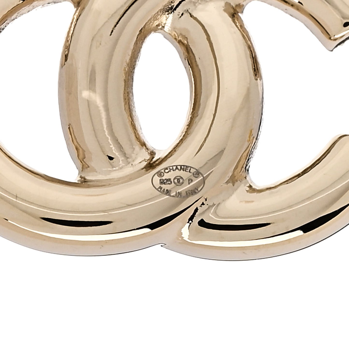 Metal CC Earrings Gold