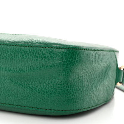 Gucci Pebbled Calfskin Small Soho Disco Bag Emerald Green 10 of 12